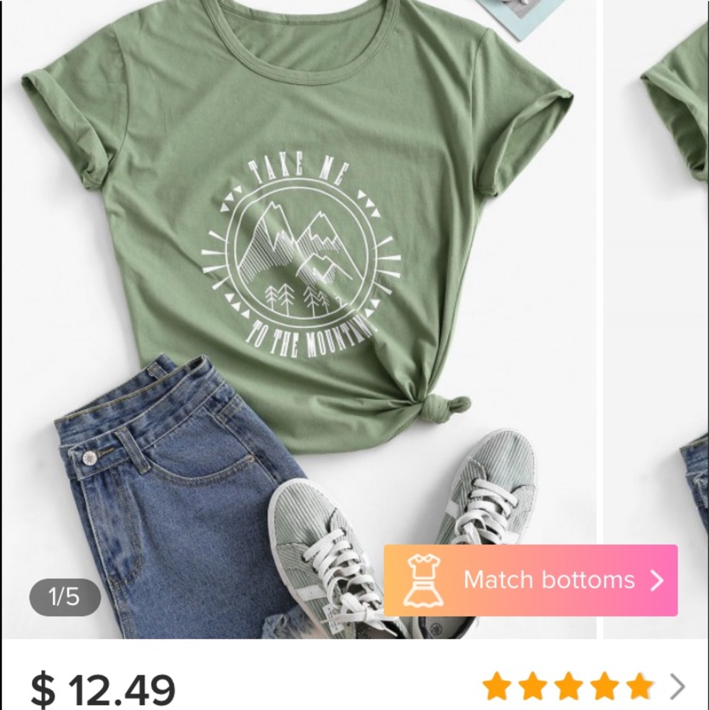TAKE ME TO THE MOUNTAINS GRAPHIC TSHIRT